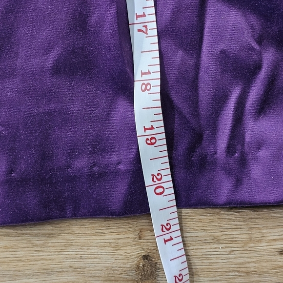 Trixxi Purple and‎ Black Satin Pleated Mini Dress With Pockets Bow Juniors Sz 9 - Picture 10 of 11